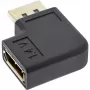 InLine Προσαρμογέας DisplayPort αρσενικό θηλυκό αριστερά γωνιακός 17199L