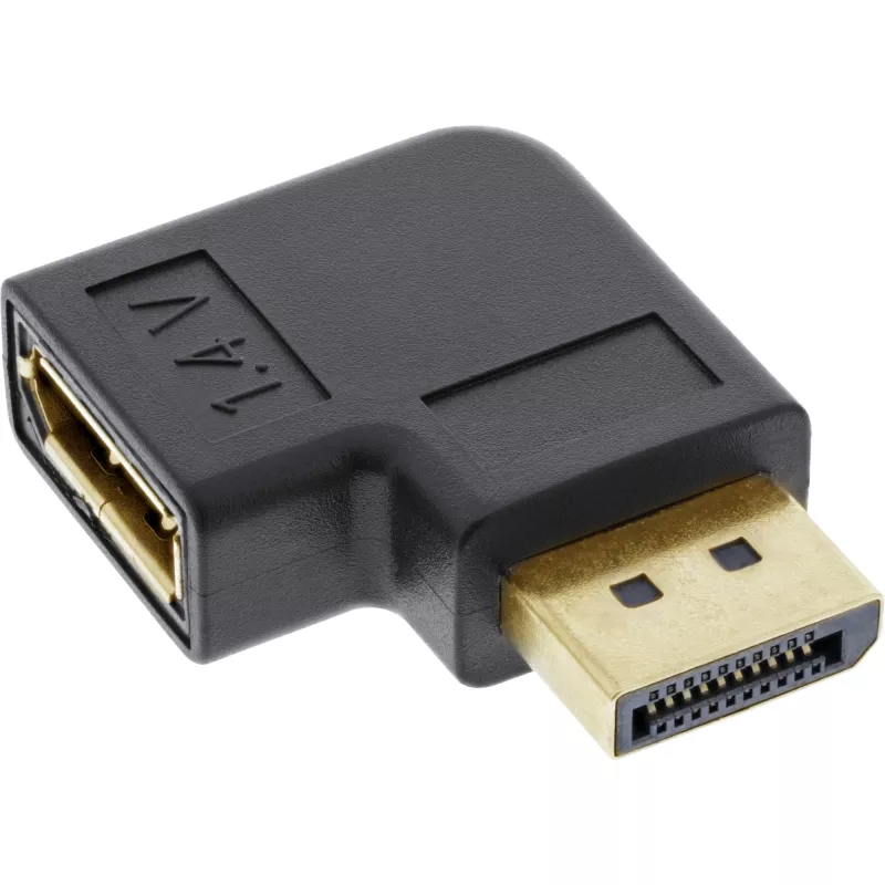 InLine Προσαρμογέας DisplayPort, αρσενικό / θηλυκό ορθογώνιος
