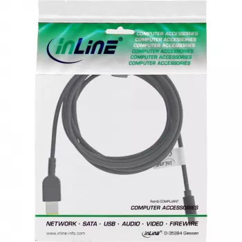 InLine Καλώδιο φόρτισης USB-C σε Lenovo Notebook (ορθογώνιο), 2 m