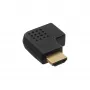 Προσαρμογέας InLine HDMI αρσενικό θηλυκό πλαϊνά υπό γωνία δεξιά επιχρυσωμένος 17600T