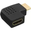 Προσαρμογέας InLine HDMI αρσενικό θηλυκό πλαϊνά υπό γωνία αριστερά επιχρυσωμένος 17600S