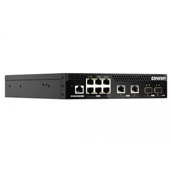 Διακόπτης δικτύου QNAP QSW-M2106R-2S2T Managed L2 10G Ethernet (100/1000/10000) 1U μαύρο