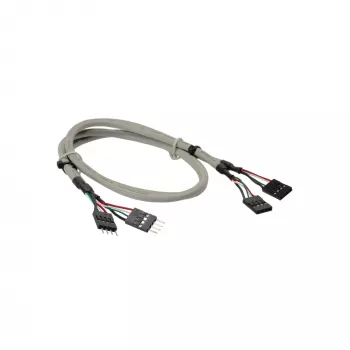 Εσωτερική επέκταση USB 2.0 InLine 2x 4 Pin βύσμα/υποδοχή, 0,60 m, Bulk