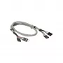 Εσωτερική επέκταση USB 2.0 InLine 2x 4 Pin βύσμα/υποδοχή, 0,60 m, Bulk