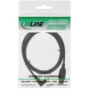 Καλώδιο USB Type-A αρσενικό / Mini 5-Pin αρσενικό γωνιακό 90° μαύρο 1 m InLine 34110