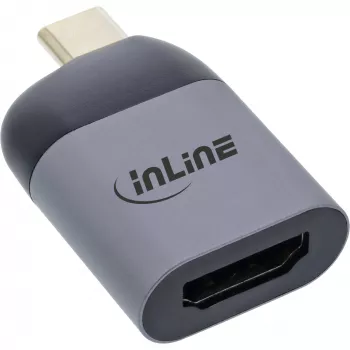 InLine Μετατροπέας οθόνης USB, USB-C αρσενικό σε HDMI υποδοχή θηλυκή, 4K60Hz