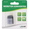 InLine Μετατροπέας οθόνης USB, USB-C αρσενικό σε HDMI υποδοχή θηλυκή, 4K60Hz