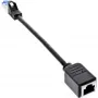 InLine Επέκταση patch καλωδίου, προστασία RJ45, S/FTP (PiMf), Cat.6A, 0,2m