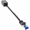 InLine Επέκταση patch καλωδίου, προστασία RJ45, S/FTP (PiMf), Cat.6A, 0,2m