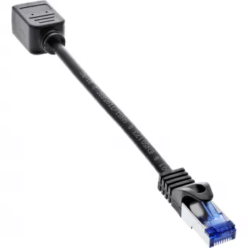 InLine Επέκταση patch καλωδίου, προστασία RJ45, S/FTP (PiMf), Cat.6A, 0,2m
