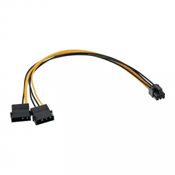 Καλώδιο αντάπτορα ρεύματος InLine 2x 5,25 ίντσες / 6 Pin PCI-E MF17784