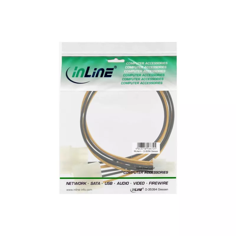 Καλώδιο αντάπτορα ρεύματος InLine 2x 5,25 ίντσες / 6 Pin PCI-E MF17784