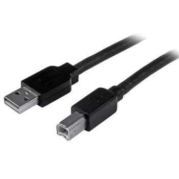 StarTech.com 15m ενεργό καλώδιο USB 2.0 A σε B, μακρύ καλώδιο εκτυπωτή USB, 1x USB-A (M), 1x USB-B (M) – μαύρο