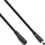 Καλώδιο επέκτασης DC InLine, αρσενικό/θηλυκό DC 4,0x1,7mm, μαύρο, 5m
