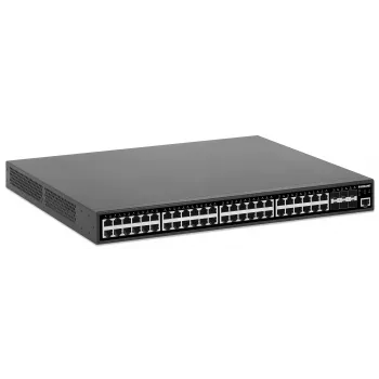 Intellinet 48-Port Gigabit Ethernet PoE+ Layer 2+ Managed Switch με έξι 10G SFP+ Uplinks IEEE 802.3at/af (PoE+/PoE) συμβατό, 450 W PoE-Budget, Layer 2+/Layer 3 Lite, 6 x 10G SFP+ ανοιχτό