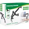 InLine βάση γραφείου με μηχανισμό ανύψωσης και USB/Ήχο, 2 οθόνες έως 81 cm (32 ίντσες), μαύρο