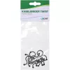 Twist Ties InLine 22 mm, μαύρο, 10 τεμ. — σύνδεσμος καλωδίων/συρμάτων