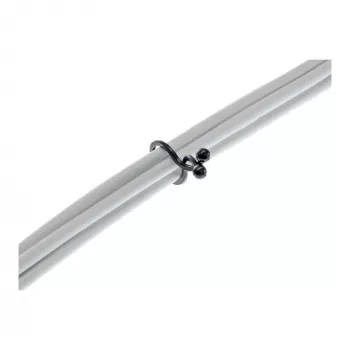 Twist Ties InLine 26–30 mm μαύρο, 10 τεμ. — οργανωτής καλωδίων/κλωστών, 30 mm μήκος
