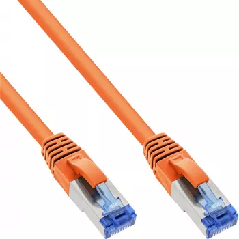 InLine καλώδιο δικτύου S/FTP PiMF Cat.6A χωρίς αλογόνα 500MHz πορτοκαλί 10m