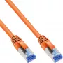 InLine καλώδιο δικτύου S/FTP PiMF Cat.6A χωρίς αλογόνα 500 MHz πορτοκαλί 1 m