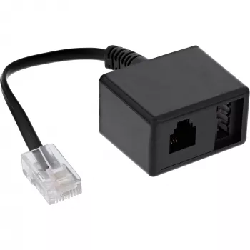 InLine καλώδιο προσαρμογέα TAE RJ45 βύσμα αρσενικό σε TAE-N & RJ11 υποδοχή θηλυκή 69943
