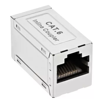 InLine Cat.6 προσαρμογέας, θωρακισμένος, μέταλλο, 2x RJ45 F/F, 1:1