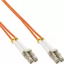 InLine καλώδιο οπτικής ίνας duplex LC/LC 88541 50/125µm OM2 1m