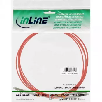 InLine καλώδιο οπτικής ίνας duplex LC/LC 88541 50/125µm OM2 1m