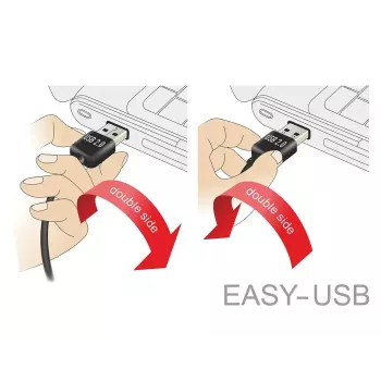 DeLOCK 83846 καλώδιο USB 2.0 1 m USB A Micro-USB B μαύρο