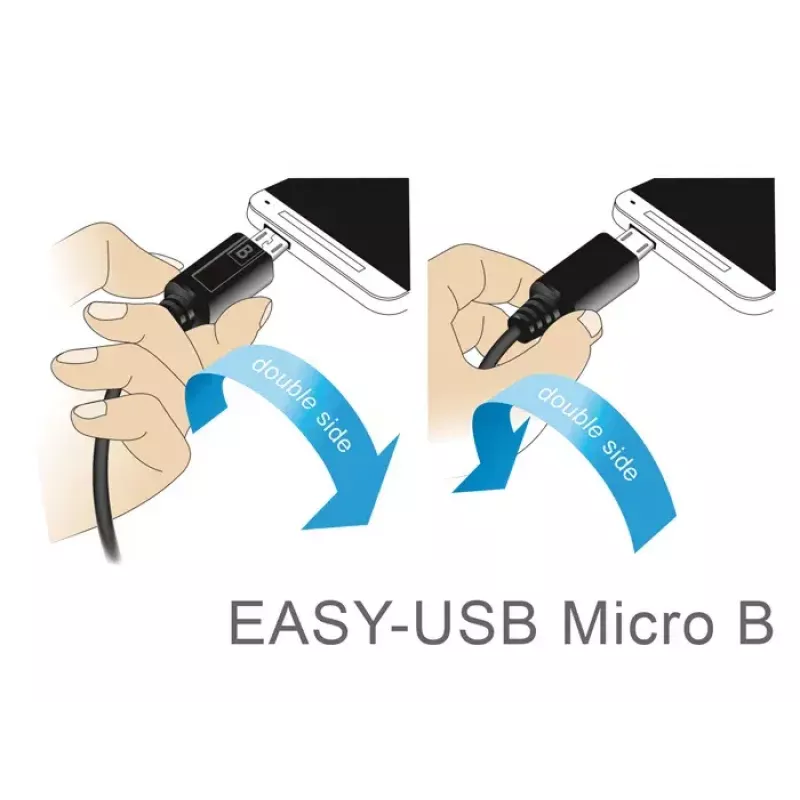 DeLOCK 83846 καλώδιο USB 2.0 1 m USB A Micro-USB B μαύρο