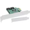 InLine κάρτα διασύνδεσης 2 θύρες SATA 6Gb/s x1 PCIe 2.0 RAID 0 / 1 / SPAN