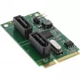 InLine κάρτα Mini-PCIe 2.0 2x SATA 6Gb/s RAID 0 / 1 / SPAN