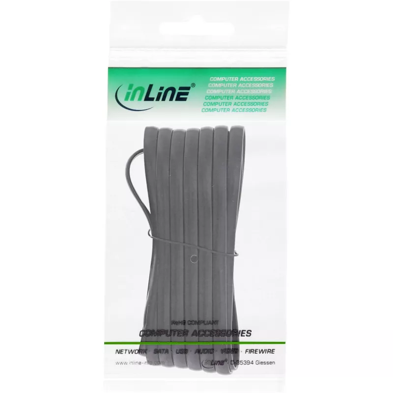 InLine καλώδιο Modular RJ12 βύσμα αρσενικό / βύσμα αρσενικό 6P6C 2m