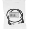 InLine καλώδιο patch, πάνω/κάτω γωνιακό, S/FTP (PiMf), Cat.6, μαύρο, 2,36 m