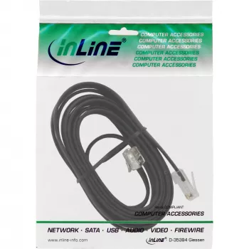 InLine καλώδιο Modular RJ45 8P6C σε RJ12 6P6C βύσμα αρσενικό / βύσμα αρσενικό 10 m