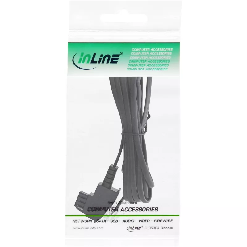 InLine καλώδιο splitter ADSL TAE-F γερμανικό / 6P2C DEC βύσμα αρσενικό 2 m