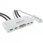 InLine Διακόπτης KVM 4 θυρών DVI-D + USB + Ήχος με 2 σετ καλωδίων