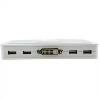 InLine Διακόπτης KVM 4 θυρών DVI-D + USB + Ήχος με 2 σετ καλωδίων