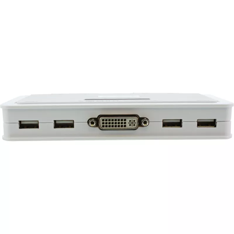 InLine Διακόπτης KVM 4 θυρών DVI-D + USB + Ήχος με 2 σετ καλωδίων