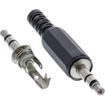 Βύσμα αρσενικό στερεοφωνικού ήχου 3.5-mm InLine 99100 έκδοση συγκόλλησης
