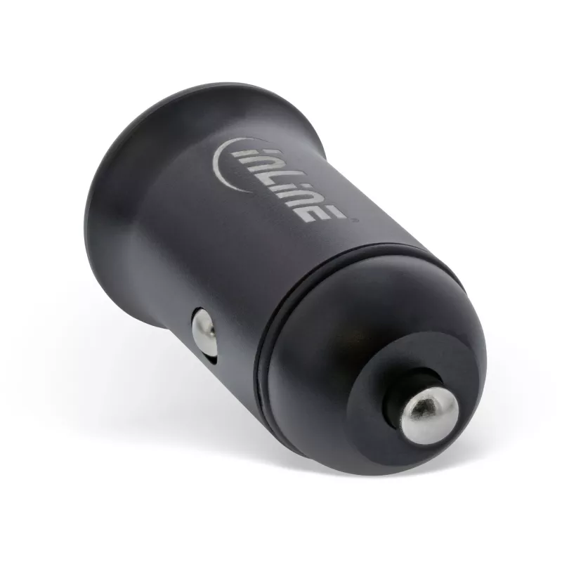 InLine USB φορτιστής αυτοκινήτου τροφοδοτικό Power Delivery, USB-A + USB-C, μαύρο