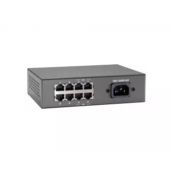LevelOne Μεταγωγέας Fast Ethernet PoE 8 θυρών, 802.3at/af PoE, 4 έξοδοι PoE, 65W