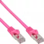 Καλώδιο δικτύου InLine SF/UTP Cat.5e ροζ 0,3m