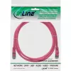 Καλώδιο δικτύου InLine SF/UTP Cat.5e ροζ 0,3m