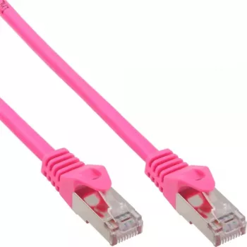 Καλώδιο δικτύου InLine SF/UTP Cat.5e ροζ 15m