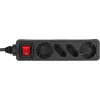Πολύπριζο InLine, 4 θέσεις, 2x CEE7/3 + 2x Euro CEE 7/16, μαύρο, 3 m