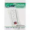 Πολύπριζο InLine, 4 θέσεις, 2x CEE7/3 + 2x Euro CEE 7/16, λευκό, 1,5 m