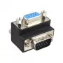 Προσαρμογέας VGA InLine 90° 15 Pin αρσενικό βύσμα / υποδοχή θηλυκή, InLine, 37248I