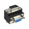 Προσαρμογέας VGA InLine 90° 15 Pin αρσενικό βύσμα / υποδοχή θηλυκή, InLine, 37248I