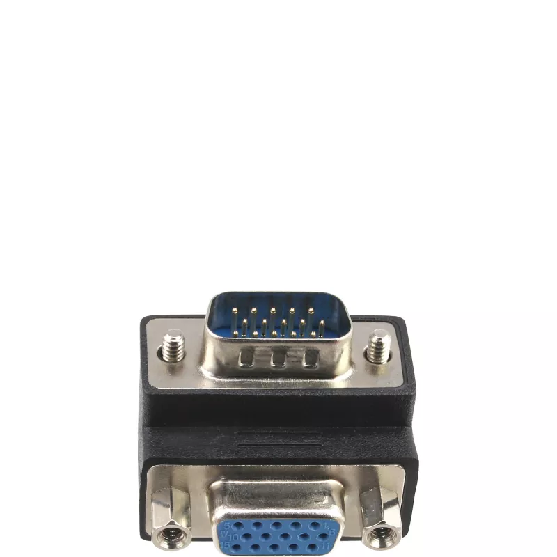 Προσαρμογέας VGA InLine 90° 15 Pin αρσενικό βύσμα / υποδοχή θηλυκή, InLine, 37248I